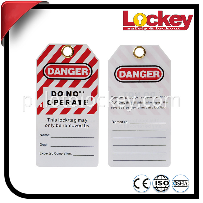 Safety PVC Lockout Tag